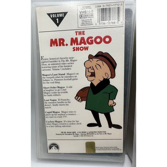 Mr. Magoo Show: Vol 1 2 3 4 6 1960 VHS Cartoon collection 5 tapes - Picture 3 of 7